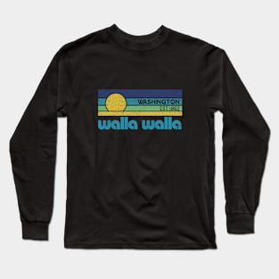 walla walla Washington Retro EST.1862 Long Sleeve T-Shirt